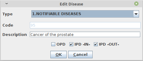 Edit Disease