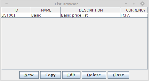 List Browser