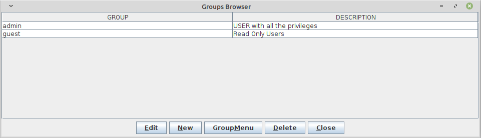 Groups Browser