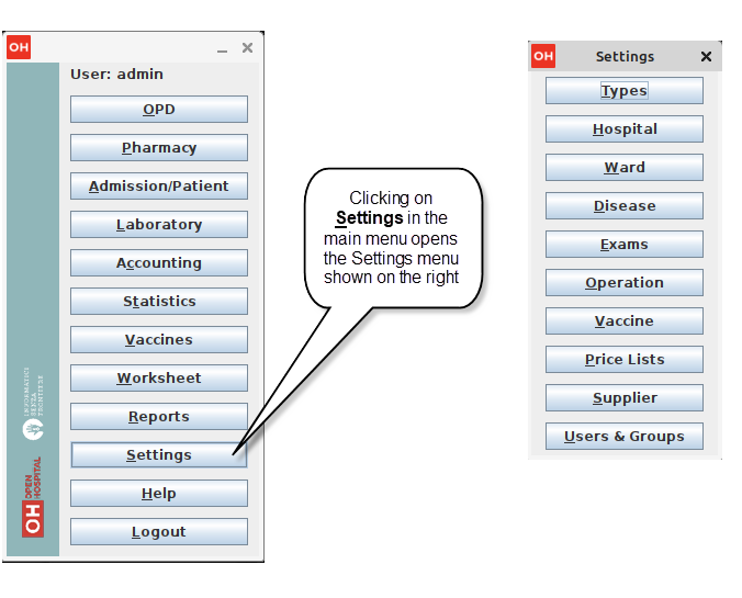 Setting Submenu