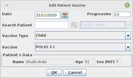 Edit a patient vaccination